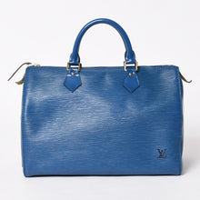 将图片加载到图库查看器中。 LOUIS VUITTON ルイヴィトン スピーディ30 エピ ハンドバッグ ボストンバッグ M43005 PVC レザー トレドブルー ゴールド金具 美品 中古 4a005804