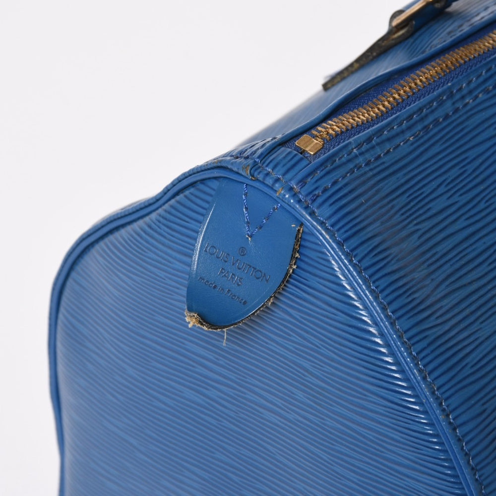 LOUIS VUITTON ルイヴィトン スピーディ30 エピ ハンドバッグ ボストンバッグ M43005 PVC レザー トレドブルー ゴールド金具 美品 中古 4a005804