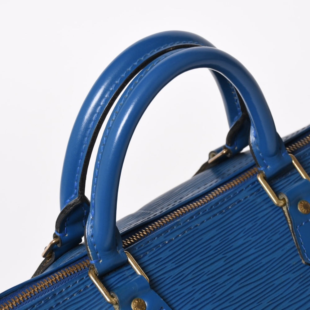 LOUIS VUITTON ルイヴィトン スピーディ30 エピ ハンドバッグ ボストンバッグ M43005 PVC レザー トレドブルー ゴールド金具 美品 中古 4a005804