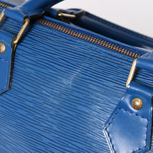 将图片加载到图库查看器中。 LOUIS VUITTON ルイヴィトン スピーディ30 エピ ハンドバッグ ボストンバッグ M43005 PVC レザー トレドブルー ゴールド金具 美品 中古 4a005804