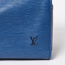 将图片加载到图库查看器中。 LOUIS VUITTON ルイヴィトン スピーディ30 エピ ハンドバッグ ボストンバッグ M43005 PVC レザー トレドブルー ゴールド金具 美品 中古 4a005804