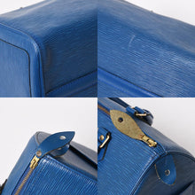 将图片加载到图库查看器中。 LOUIS VUITTON ルイヴィトン スピーディ30 エピ ハンドバッグ ボストンバッグ M43005 PVC レザー トレドブルー ゴールド金具 美品 中古 4a005804
