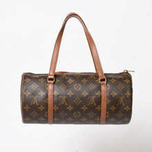 将图片加载到图库查看器中。 極美品 LOUIS VUITTON ルイヴィトン パピヨン30 GM ハンドバッグ M51365 モノグラム ゴールド金具 筒型 中古 4a005791