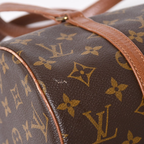 極美品 LOUIS VUITTON ルイヴィトン パピヨン30 GM ハンドバッグ M51365 モノグラム ゴールド金具 筒型 中古 4a005791