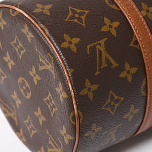 極美品 LOUIS VUITTON ルイヴィトン パピヨン30 GM ハンドバッグ M51365 モノグラム ゴールド金具 筒型 中古 4a005791