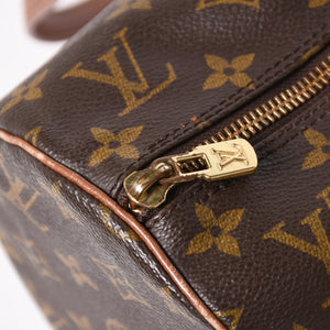 極美品 LOUIS VUITTON ルイヴィトン パピヨン30 GM ハンドバッグ M51365 モノグラム ゴールド金具 筒型 中古 4a005791
