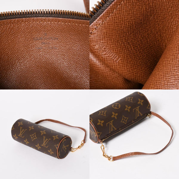 極美品 LOUIS VUITTON ルイヴィトン パピヨン30 GM ハンドバッグ M51365 モノグラム ゴールド金具 筒型 中古 4a005791