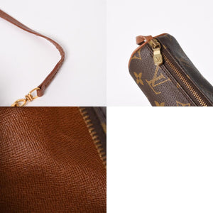 極美品 LOUIS VUITTON ルイヴィトン パピヨン30 GM ハンドバッグ M51365 モノグラム ゴールド金具 筒型 中古 4a005791