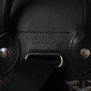 極美品 GOYARD ゴヤール アルパンMM バックパック リュック ALPIN2MMLTY01CL01P PVC レザー ブラック 中古 4a005889