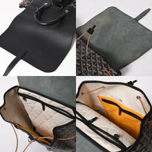 画像をギャラリービューアに読み込む, 極美品 GOYARD ゴヤール アルパンMM バックパック リュック ALPIN2MMLTY01CL01P PVC レザー ブラック 中古 4a005889