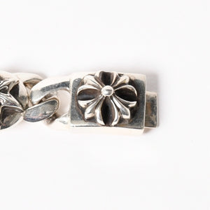 CHROME HEARTS クロムハーツ ブレスレット 5リンク 重量97.01g CHプラス スター フローラル BSフレア ケルティック クロー シルバー925 美品 中古 4a006038