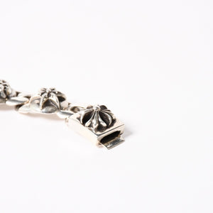 CHROME HEARTS クロムハーツ ブレスレット 5リンク 重量97.01g CHプラス スター フローラル BSフレア ケルティック クロー シルバー925 美品 中古 4a006038