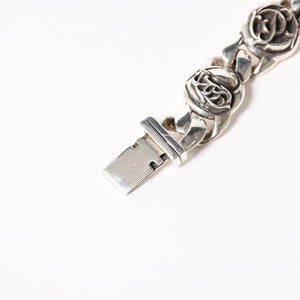 CHROME HEARTS クロムハーツ ブレスレット 5リンク 重量97.01g CHプラス スター フローラル BSフレア ケルティック クロー シルバー925 美品 中古 4a006038