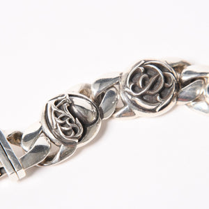 CHROME HEARTS クロムハーツ ブレスレット 5リンク 重量97.01g CHプラス スター フローラル BSフレア ケルティック クロー シルバー925 美品 中古 4a006038