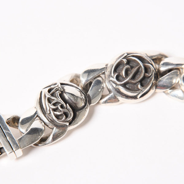 CHROME HEARTS クロムハーツ ブレスレット 5リンク 重量97.01g CHプラス スター フローラル BSフレア ケルティック クロー シルバー925 美品 中古 4a006038