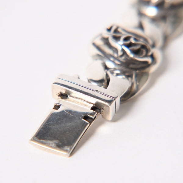 CHROME HEARTS クロムハーツ ブレスレット 5リンク 重量97.01g CHプラス スター フローラル BSフレア ケルティック クロー シルバー925 美品 中古 4a006038