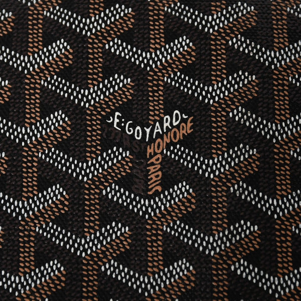 極美品 GOYARD ゴヤール アルパンMM バックパック リュック ALPIN2MMLTY01CL01P PVC レザー ブラック 中古 4a005889