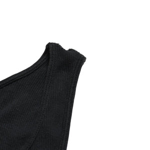 CHROME HEARTS クロムハーツ Tank Top タンクトップ NEW YORK ニューヨーク ラージクロス ブラック ホワイト サイズM 美品 中古 4a005761