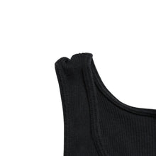 Load the image into the gallery viewer. CHROME HEARTS クロムハーツ Tank Top タンクトップ NEW YORK ニューヨーク ラージクロス ブラック ホワイト サイズM 美品 中古 4a005761
