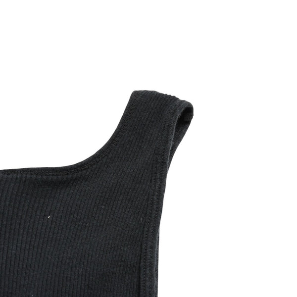 CHROME HEARTS クロムハーツ Tank Top タンクトップ NEW YORK ニューヨーク ラージクロス ブラック ホワイト サイズM 美品 中古 4a005761