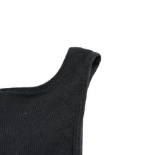 Load the image into the gallery viewer. CHROME HEARTS クロムハーツ Tank Top タンクトップ NEW YORK ニューヨーク ラージクロス ブラック ホワイト サイズM 美品 中古 4a005761