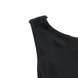 CHROME HEARTS クロムハーツ Tank Top タンクトップ NEW YORK ニューヨーク ラージクロス ブラック ホワイト サイズM 美品 中古 4a005761