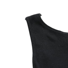 Load the image into the gallery viewer. CHROME HEARTS クロムハーツ Tank Top タンクトップ NEW YORK ニューヨーク ラージクロス ブラック ホワイト サイズM 美品 中古 4a005761