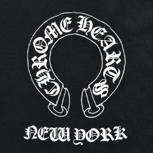 CHROME HEARTS クロムハーツ Tank Top タンクトップ NEW YORK ニューヨーク ラージクロス ブラック ホワイト サイズM 美品 中古 4a005761