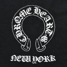 Load the image into the gallery viewer. CHROME HEARTS クロムハーツ Tank Top タンクトップ NEW YORK ニューヨーク ラージクロス ブラック ホワイト サイズM 美品 中古 4a005761