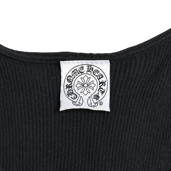CHROME HEARTS クロムハーツ Tank Top タンクトップ NEW YORK ニューヨーク ラージクロス ブラック ホワイト サイズM 美品 中古 4a005761