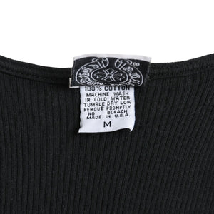 CHROME HEARTS クロムハーツ Tank Top タンクトップ NEW YORK ニューヨーク ラージクロス ブラック ホワイト サイズM 美品 中古 4a005761