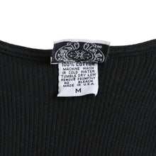 Load the image into the gallery viewer. CHROME HEARTS クロムハーツ Tank Top タンクトップ NEW YORK ニューヨーク ラージクロス ブラック ホワイト サイズM 美品 中古 4a005761