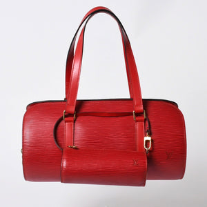 極美品 LOUIS VUITTON ルイヴィトン スフロ ハンドバッグ M52227 エピ レザーレッド ゴールド金具 中古 4a005896