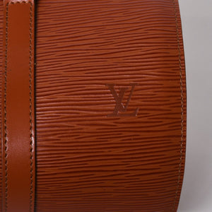 Very Good Condition LOUIS VUITTON Epi Souflo Handbag Shoulder Bag Semi-Shoulder Bag Epi Leather M52223 Kenya Brown Used 4a006073
