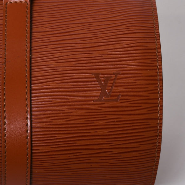 Very Good Condition LOUIS VUITTON Epi Souflo Handbag Shoulder Bag Semi-Shoulder Bag Epi Leather M52223 Kenya Brown Used 4a006073