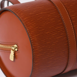 Very Good Condition LOUIS VUITTON Epi Souflo Handbag Shoulder Bag Semi-Shoulder Bag Epi Leather M52223 Kenya Brown Used 4a006073