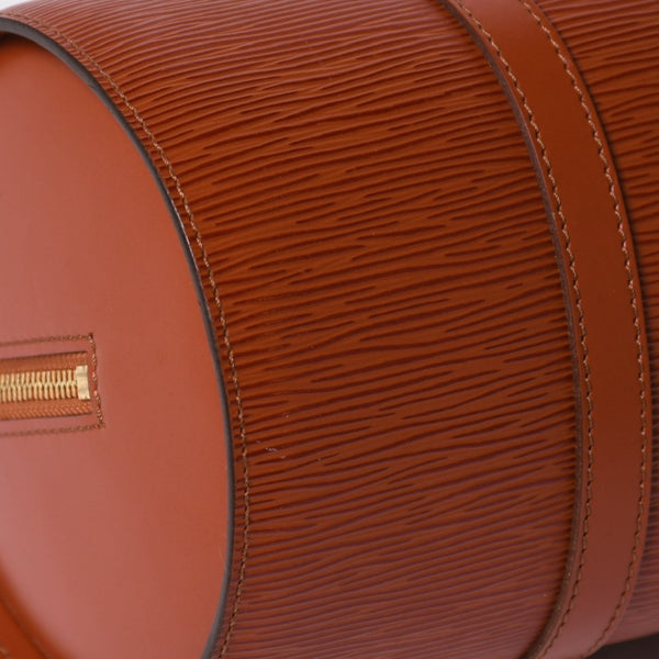 Very Good Condition LOUIS VUITTON Epi Souflo Handbag Shoulder Bag Semi-Shoulder Bag Epi Leather M52223 Kenya Brown Used 4a006073