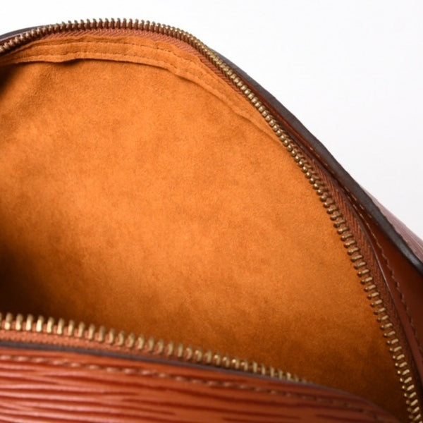 Very Good Condition LOUIS VUITTON Epi Souflo Handbag Shoulder Bag Semi-Shoulder Bag Epi Leather M52223 Kenya Brown Used 4a006073