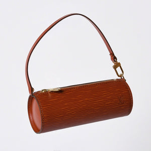Very Good Condition LOUIS VUITTON Epi Souflo Handbag Shoulder Bag Semi-Shoulder Bag Epi Leather M52223 Kenya Brown Used 4a006073