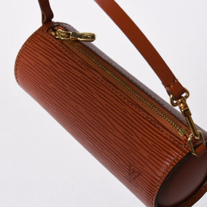 Very Good Condition LOUIS VUITTON Epi Souflo Handbag Shoulder Bag Semi-Shoulder Bag Epi Leather M52223 Kenya Brown Used 4a006073