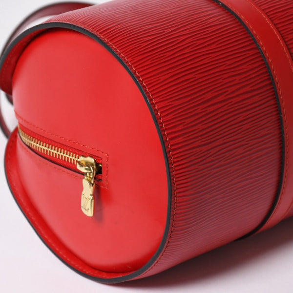 極美品 LOUIS VUITTON ルイヴィトン スフロ ハンドバッグ M52227 エピ レザーレッド ゴールド金具 中古 4a005896
