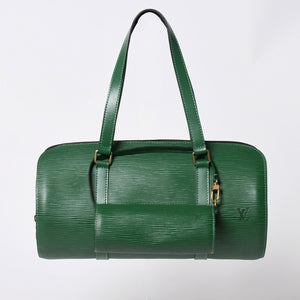 LOUIS VUITTON Epi Souflot Handbag Shoulder Bag Semi-Shoulder Bag Epi Leather M52224 Borneo Green Good Condition Used 4a006079