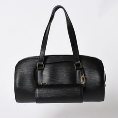 Very Good Condition LOUIS VUITTON Epi Souflo Handbag Shoulder Bag Semi-Shoulder Bag Epi Leather M52222 Black Used 4a006061