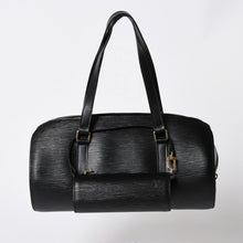 Load the image into the gallery viewer. 極美品 LOUIS VUITTON ルイヴィトン エピ スフロ ハンドバッグ ショルダーバッグ セミショルダーバッグ エピレザー M52222 ブラック 中古 4a006061