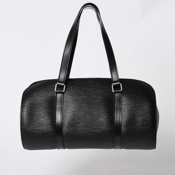 Very Good Condition LOUIS VUITTON Epi Souflo Handbag Shoulder Bag Semi-Shoulder Bag Epi Leather M52222 Black Used 4a006061