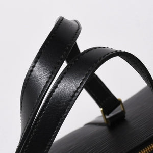 Very Good Condition LOUIS VUITTON Epi Souflo Handbag Shoulder Bag Semi-Shoulder Bag Epi Leather M52222 Black Used 4a006061