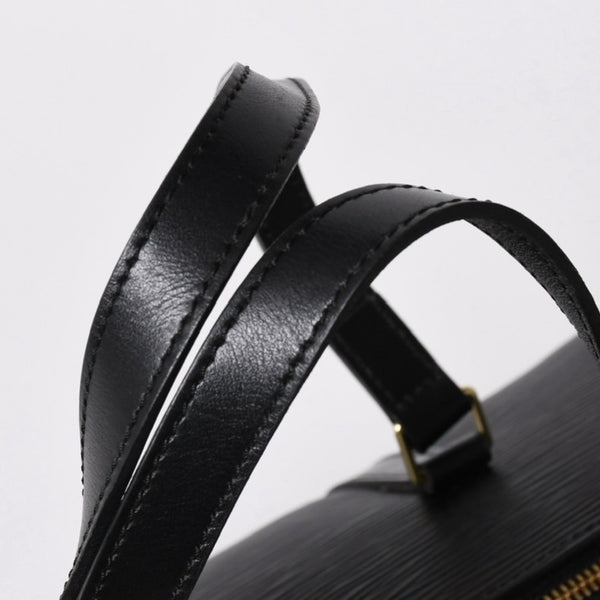 Very Good Condition LOUIS VUITTON Epi Souflo Handbag Shoulder Bag Semi-Shoulder Bag Epi Leather M52222 Black Used 4a006061