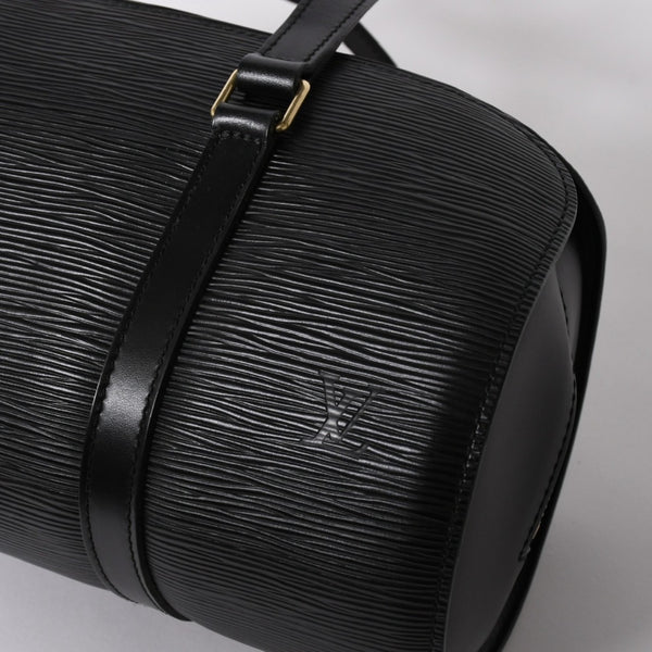 Very Good Condition LOUIS VUITTON Epi Souflo Handbag Shoulder Bag Semi-Shoulder Bag Epi Leather M52222 Black Used 4a006061