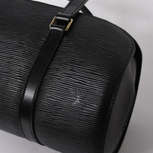 Load the image into the gallery viewer. 極美品 LOUIS VUITTON ルイヴィトン エピ スフロ ハンドバッグ ショルダーバッグ セミショルダーバッグ エピレザー M52222 ブラック 中古 4a006061