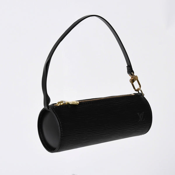 Very Good Condition LOUIS VUITTON Epi Souflo Handbag Shoulder Bag Semi-Shoulder Bag Epi Leather M52222 Black Used 4a006061
